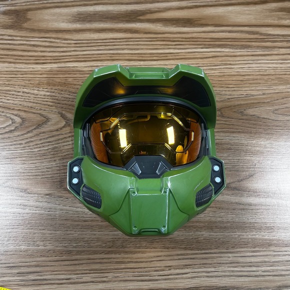 Disguise Halo Master Chief Helmet Kids Costume Prop Replica 2020 Green - Picture 9 of 9